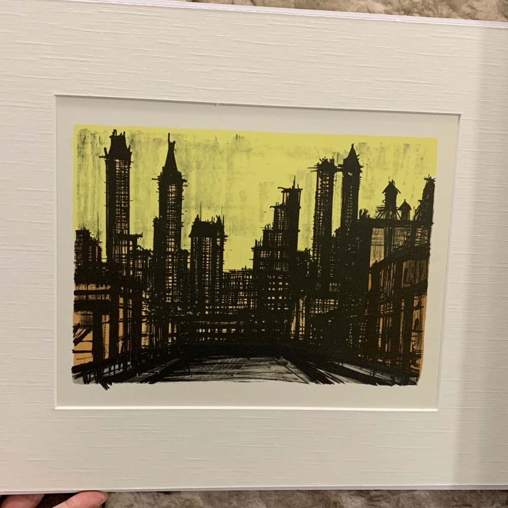 BERNARD BUFFET 12.25x 9.5" matted 11"x14"/COA/NEW